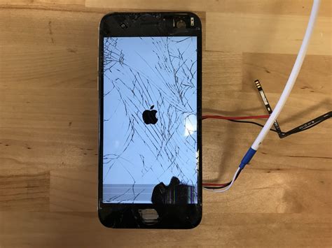 What does a broken LCD look like?
